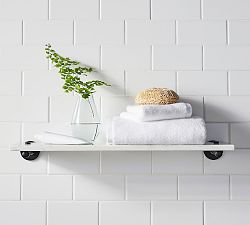 Linden Handcrafted Marble Shelf (24")