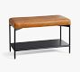 Maison Leather Entry Shoe Bench (28")