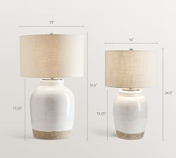 Miller Ceramic Table Lamp (25"-32")