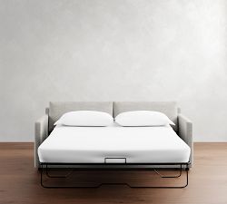 Pacifica Slim Arm Reversible Chaise Sleeper Sectional (80")