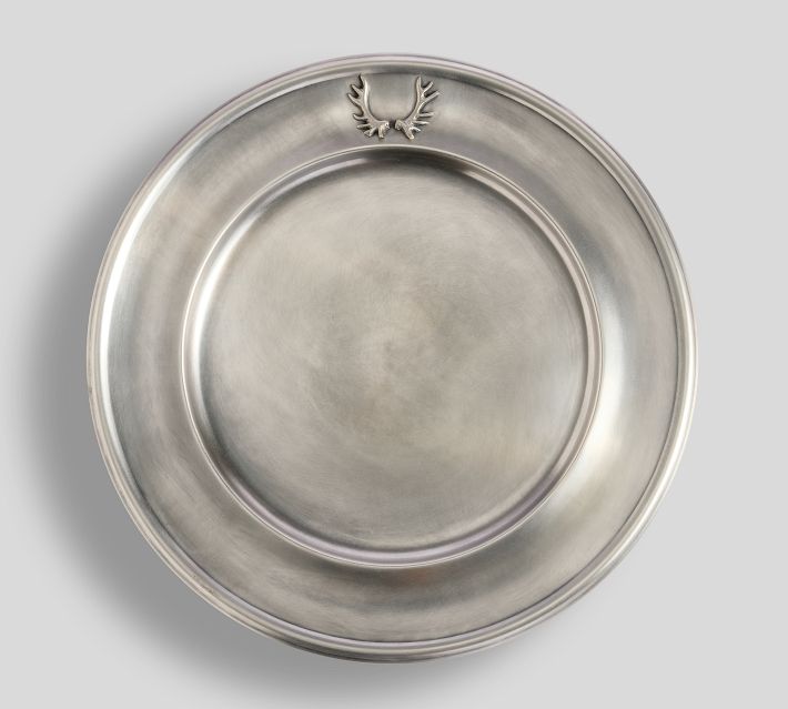 Stag Icon Charger Plates - Set of 4 | Pottery Barn