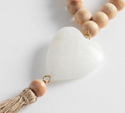 Artisan Handcrafted Beaded Rope with Heart