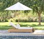 Huntington Wicker Outdoor Single Chaise Lounge