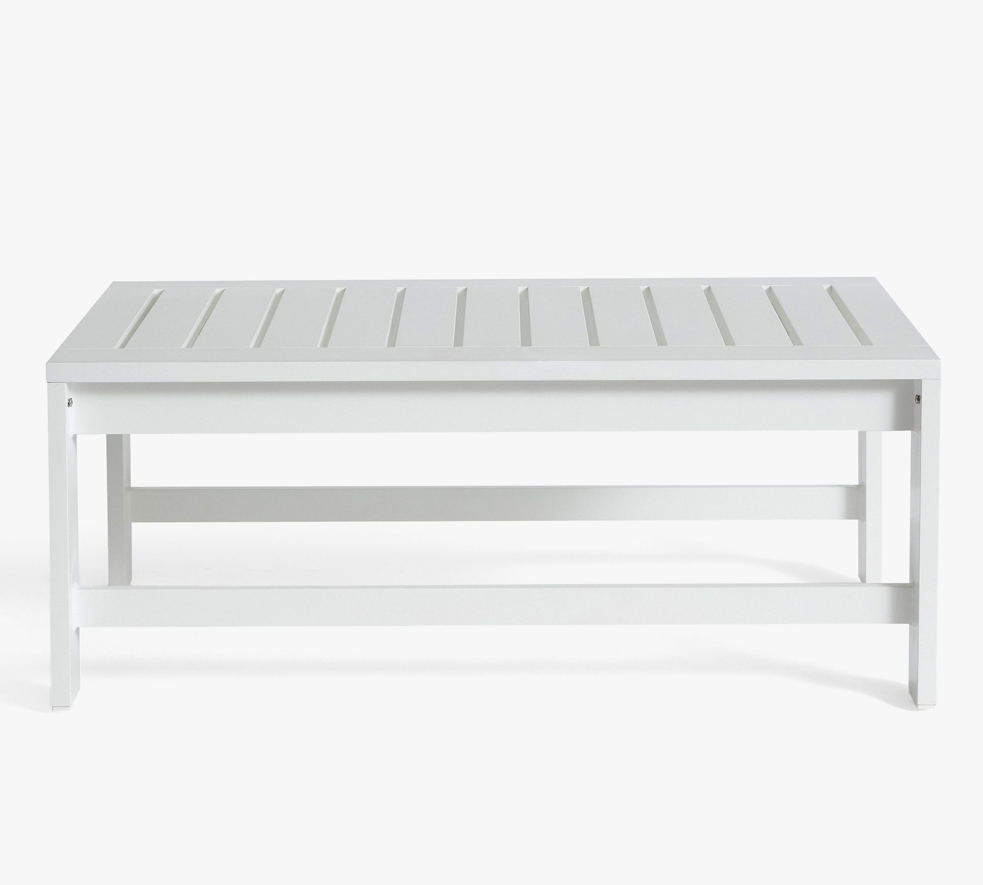Malibu Metal Rectangular Outdoor Coffee Table (45")