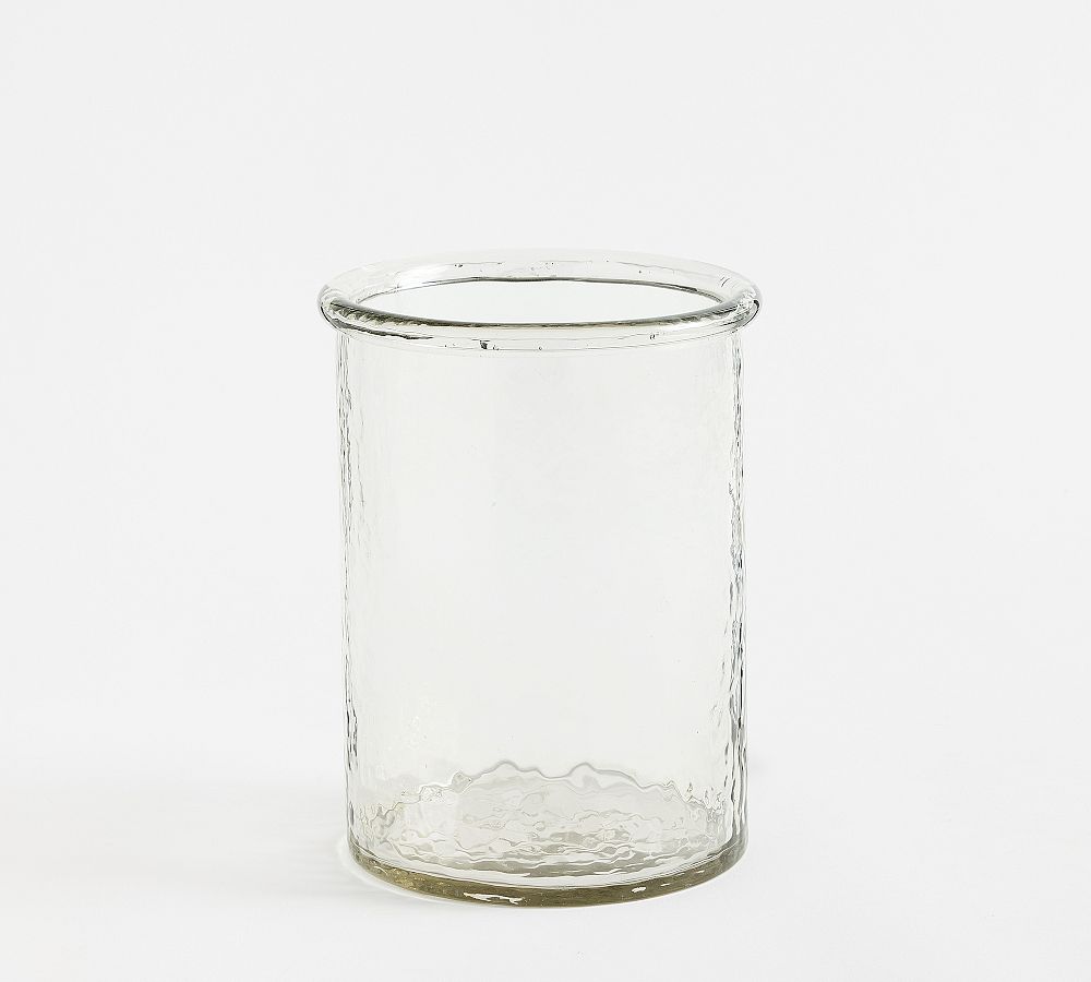 Arden Hammered Glass Hurricane Candle Holder