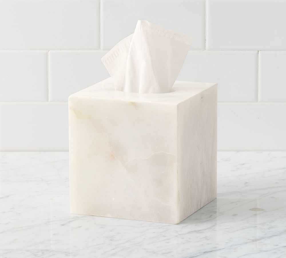Alabaster Tissue Box