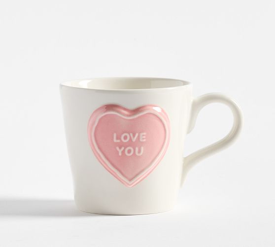 Conversation Hearts Love You Stoneware Mug
