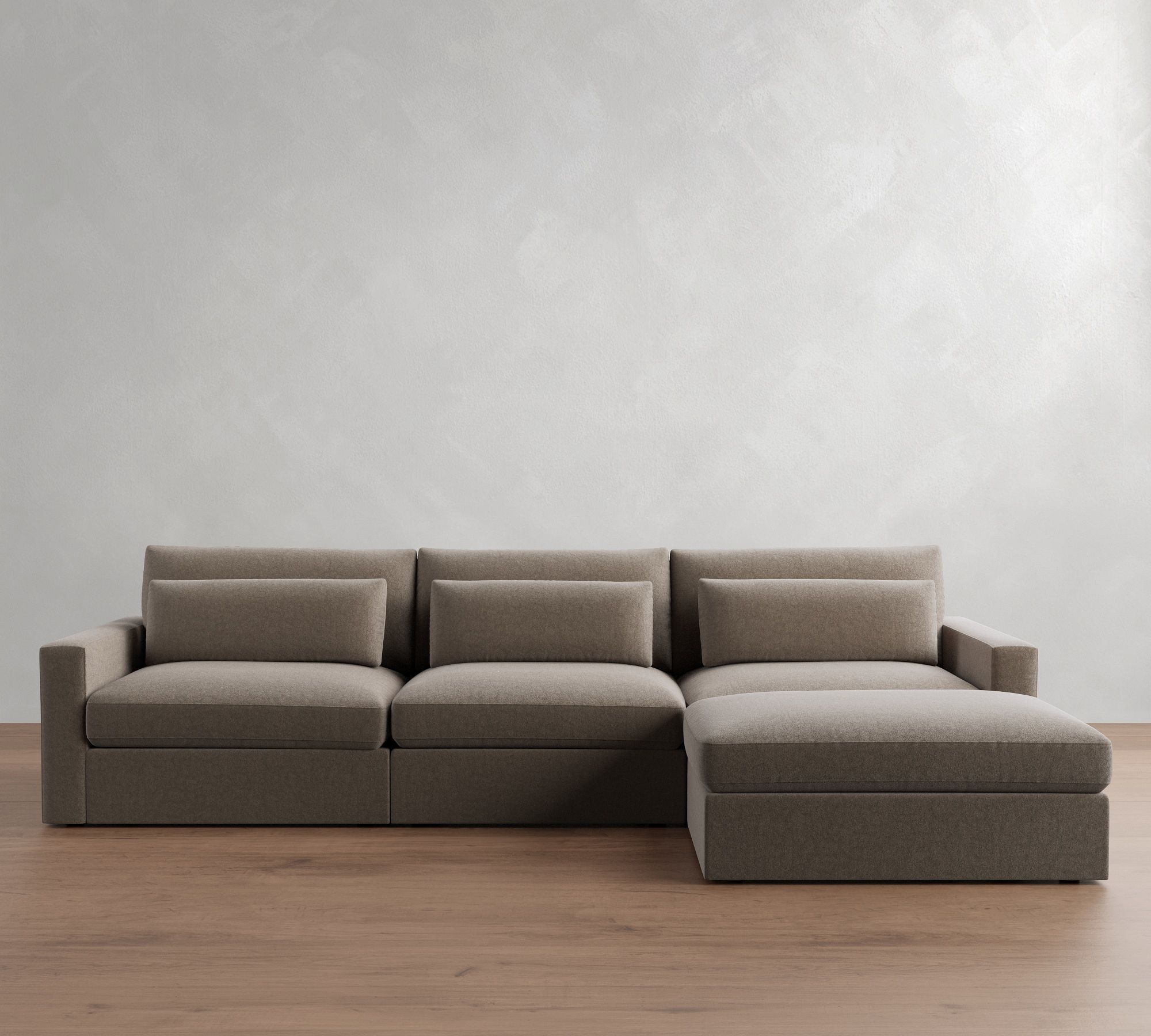 Westwood Square Arm Deep Seat Modular Chaise Sectional (142")