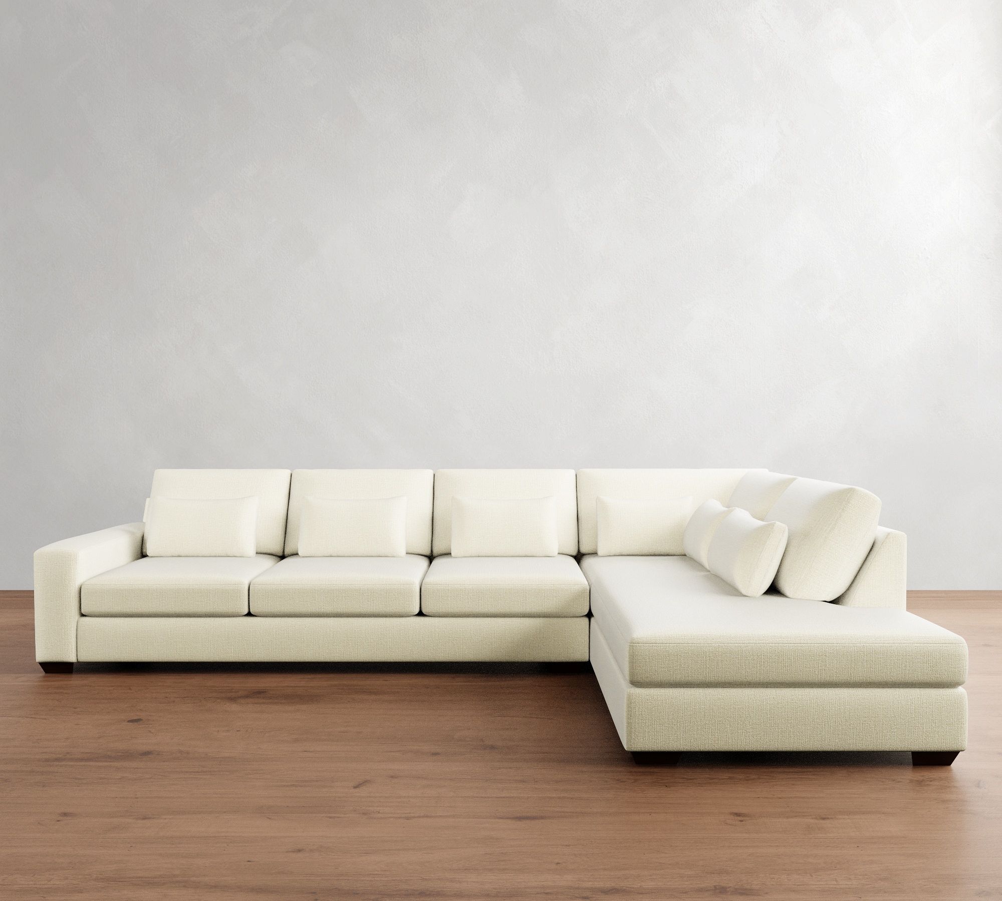 Big Sur Square Arm Deep Seat Return Bumper Sectional (120"&ndash;152")