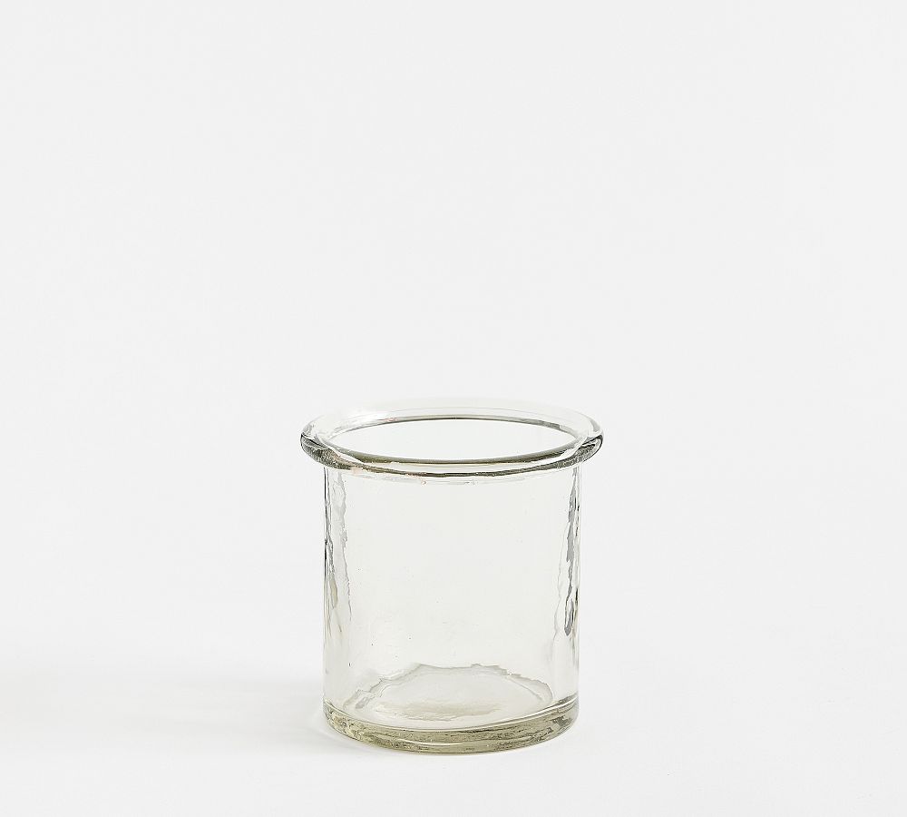 Arden Hammered Glass Hurricane Candle Holder