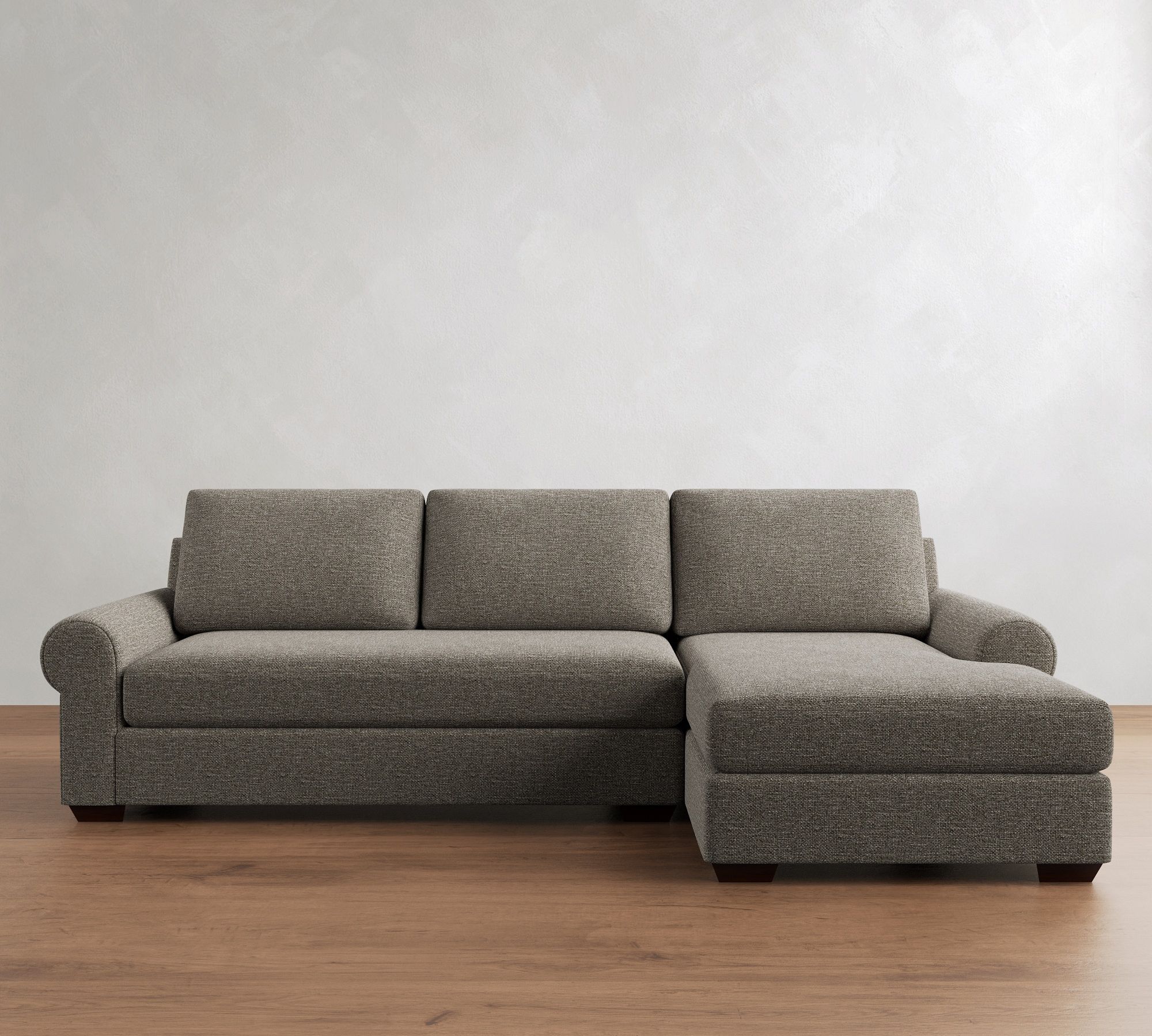 Big Sur Roll Arm Chaise Sectional (115"&ndash;157") - thumbnail 4