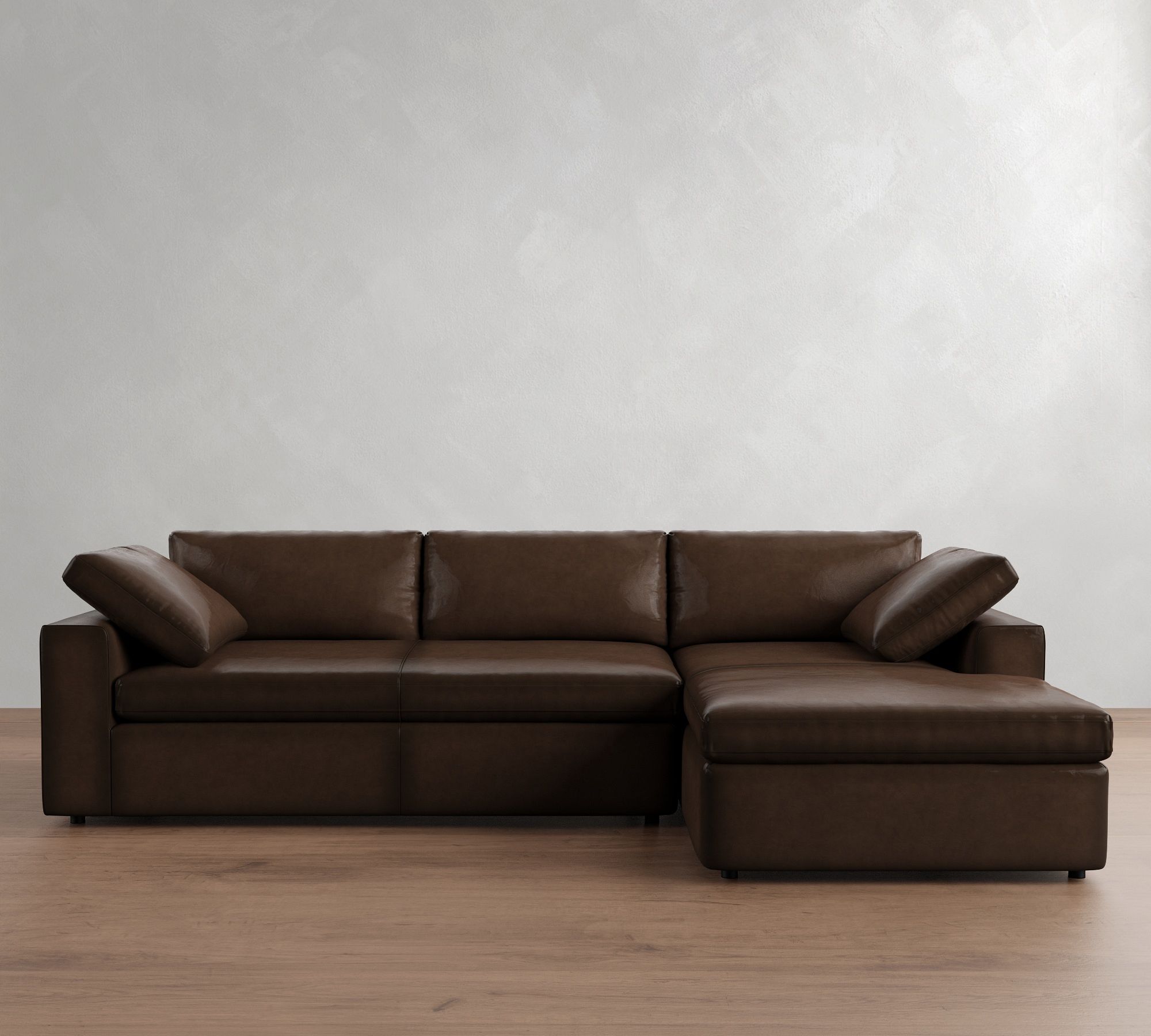 Dream Leather Chaise Sectional (120"&ndash;130") - thumbnail 9
