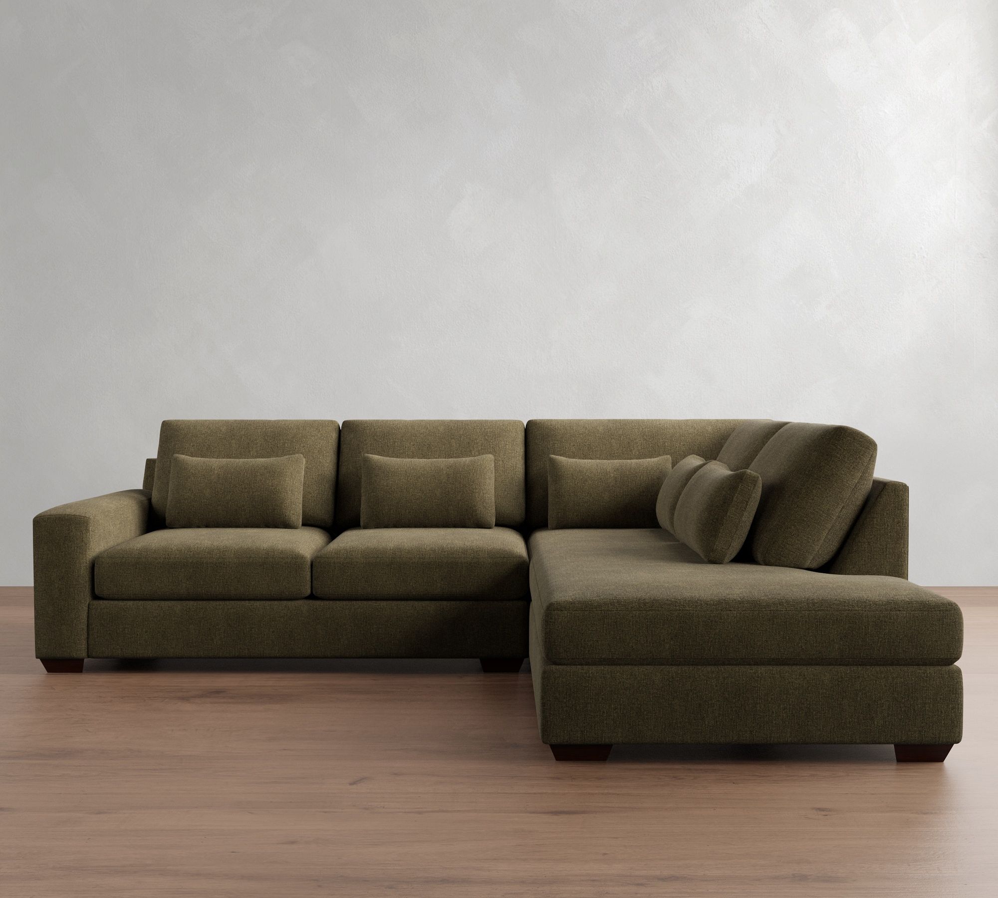 Big Sur Square Arm Deep Seat Return Bumper Sectional (120"&ndash;152") - thumbnail 10