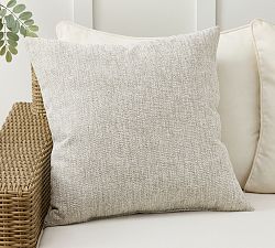 Open Box: Performance Boucle Outdoor Pillow, 24" - Sand