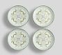 Chambray Tile Stoneware Appetizer Plates - Set of 4