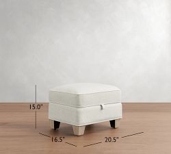 Irving Storage Ottoman with Nailheads