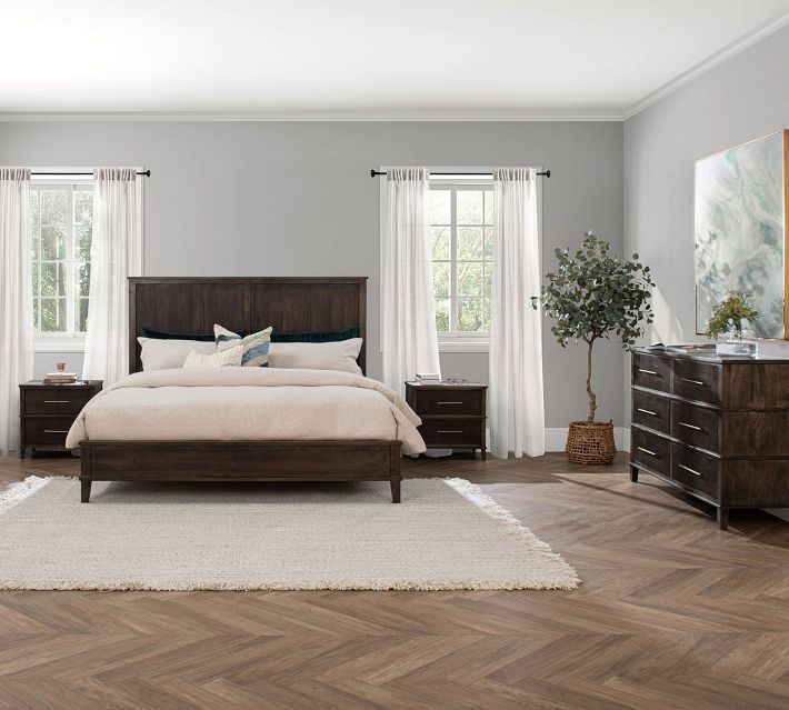 Jaden Platform Bed, Mango Wood in Kona Brown | Pottery Barn