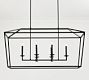 Remington Iron Linear Lantern Chandelier (42")