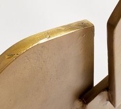 Brass Heart On Stand