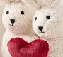 Love Bunnies Shaped Pillow