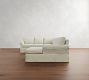 York Roll Arm Slipcovered 4-Piece Chaise Sectional (116")