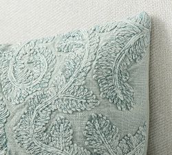 Florence Embroidered Lumbar Pillow Cover