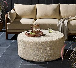 Adiana Terrazo Round Outdoor Coffee Table (35.5")