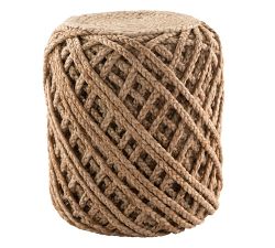 Calli Braided Jute Pouf