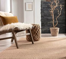 Calli Braided Jute Pouf