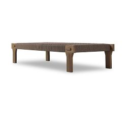 Mercy Teak Rectangular Outdoor Coffee Table (77")