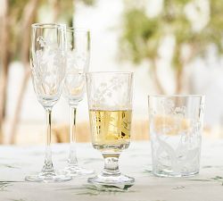 Monique Lhuillier Lily of the Valley Glassware Collection