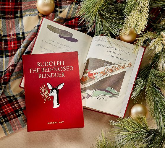 Leather Rudolph The Red Nose Reindeer Coffee Table Book