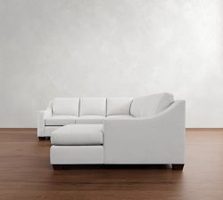 York Slope Arm 4-Piece Chaise Sectional  (115")