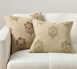 Elinor Floral Mughal Reversible Pillow Cover