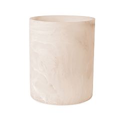 Open Box: Roya Resin Bathroom Accessories, Waste Basket - Pale Pink