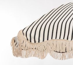 St. Tropez Premium Fringed Beach Umbrella
