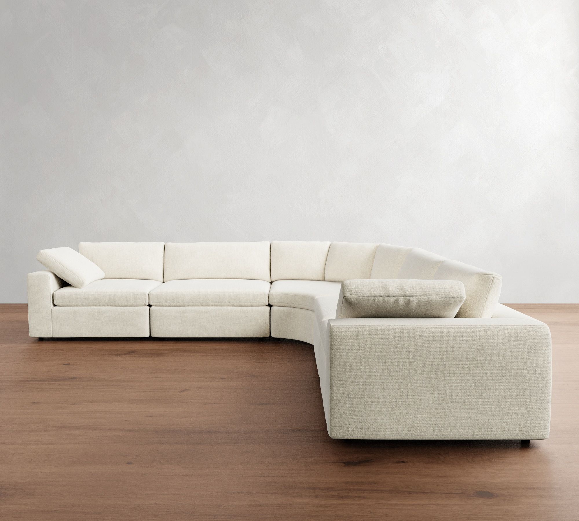 Dream 5-Piece Curved Wedge Sectional (137")