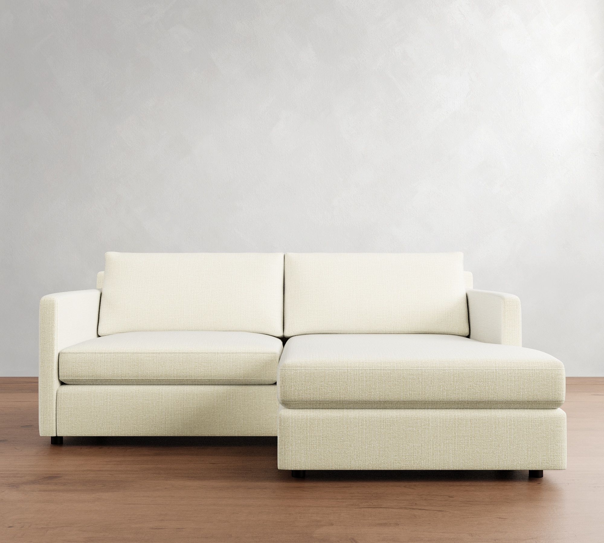 Pacifica Slim Arm Reversible Chaise Sleeper Sectional (80") - thumbnail 9
