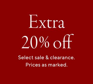 Extra 20% off Select Sale &amp; Clearance