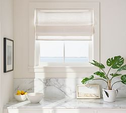 Custom Emery Linen Roman Light Filtering Shade