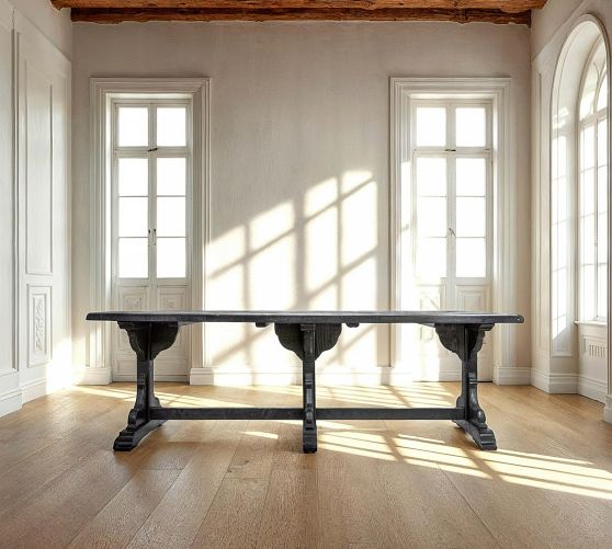 Lyria Reclaimed Pine Wood Dining Table (87") by Pottery Barn