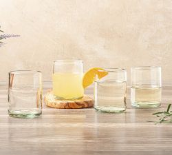 Claro Recycled Glass Drinkware - Set of 4
