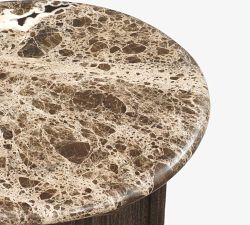 Thadeus Marble End Table (11")