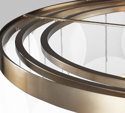 Breeland Round Glass Pendant (30")