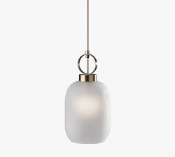 Leighton Glass Pendant (7")