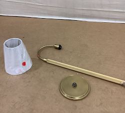 Open Box: Chambers Metal Adjustable Arc Floor Lamp (62") - Vintage Brass