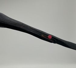 Open Box: Hand-Carved Flock of Bird Objects, Set of 3 - Black