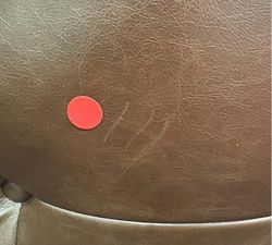 Open Box: Hensley Leather Desk Chair - Sonoma Coco, Amber Ash