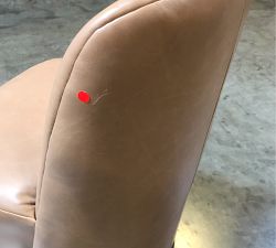 Open Box: Layton Leather Dining Chair - Leather Churchfield Taupe