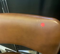 Open Box: Maison Leather Counter Stool (24") - Signature Maple, Antique Bronze